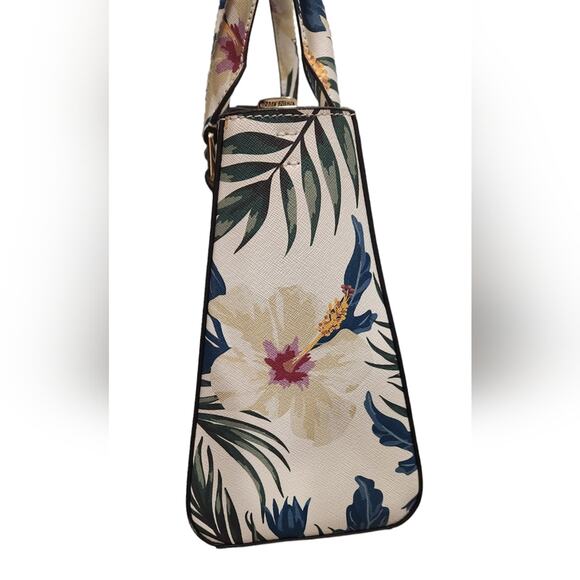 RARE Henri Bendel Floral Print leather tote bag - Picture 10 of 15